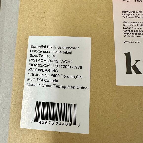 Knix Essential No-Show Bikini Set of 2 Pistachio & Tidepool Size Medium‎ NWT - Picture 11 of 16